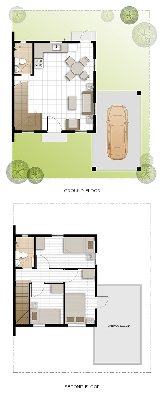 Cara Floor Plan House and Lot in Capiz